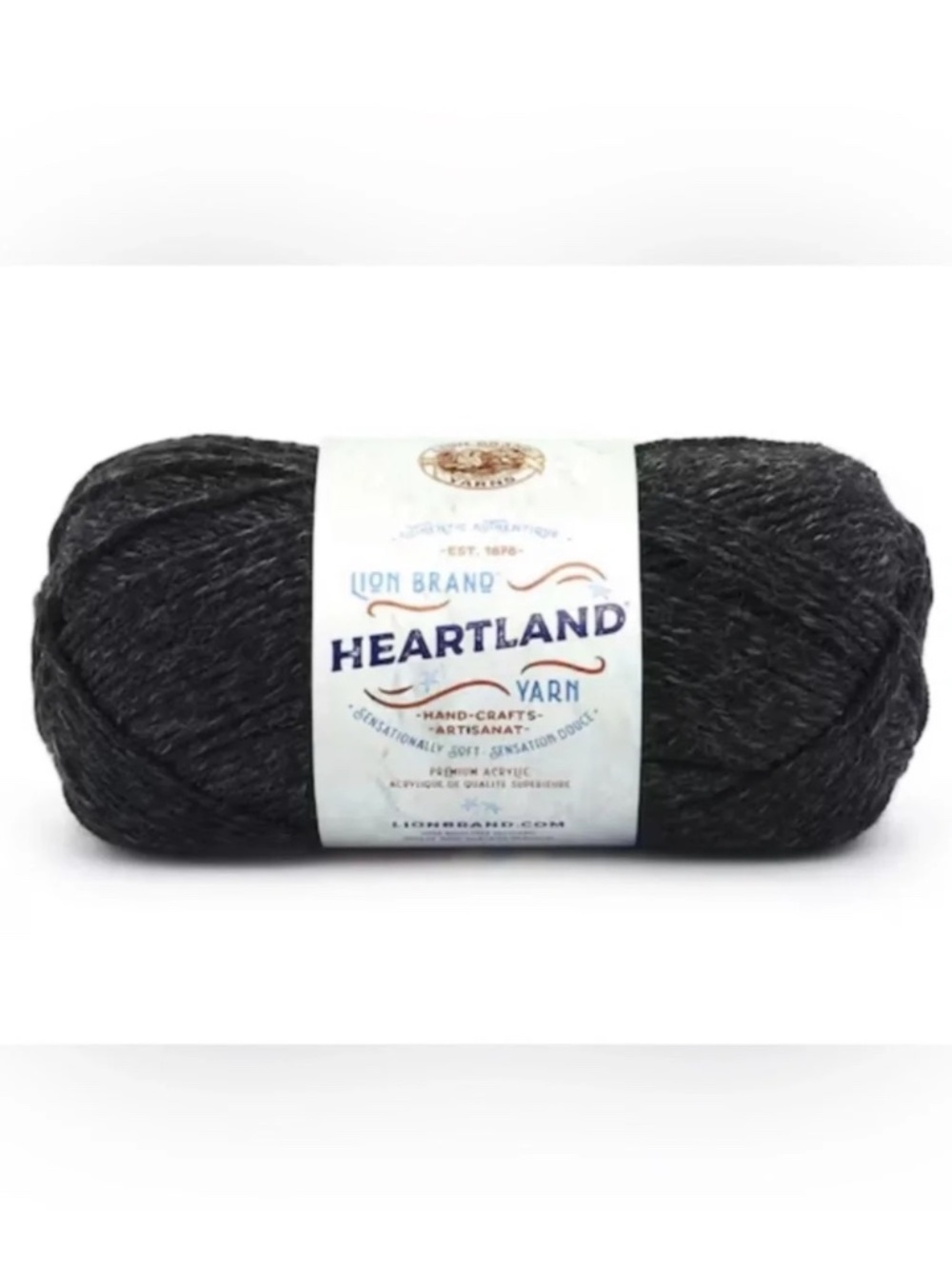 Lion Brand Heartland Acrylic Yarn - Black